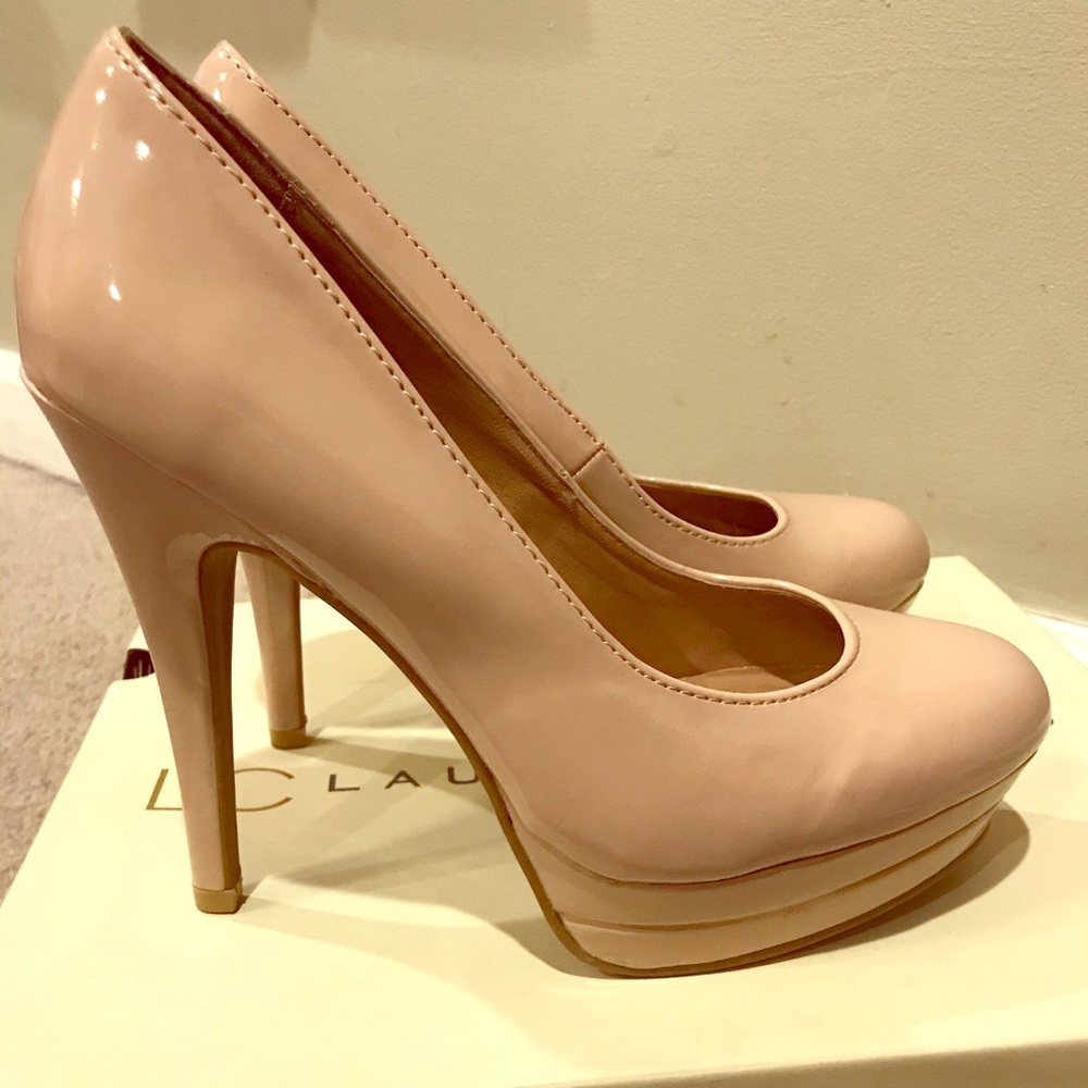 Nude Lauren Conrad Platform Pumps 👠